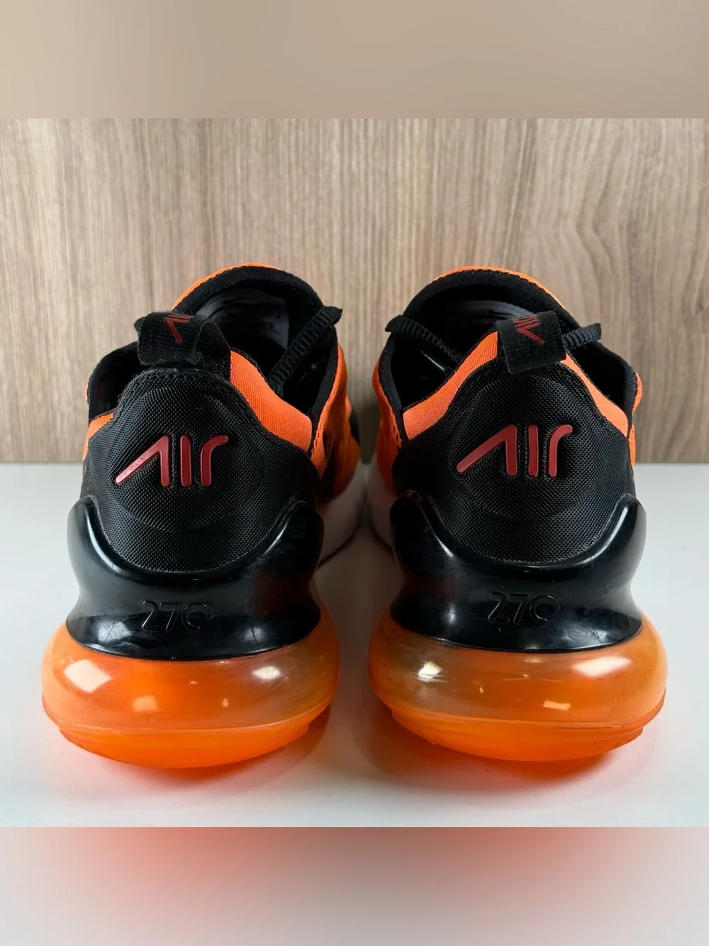 Nike Air Max 270 Total Orange/Black-White BV2517-800 Men’s Size 7 / Women’s 8.5